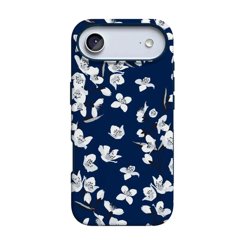 Floral Forest | Navy Cherry Blossom Floral Case iPhone Case get.casely Bold Flex + MagSafe® iPhone 17 Air 