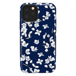 Floral Forest | Navy Cherry Blossom Floral Case iPhone Case get.casely Bold iPhone 11 Pro 