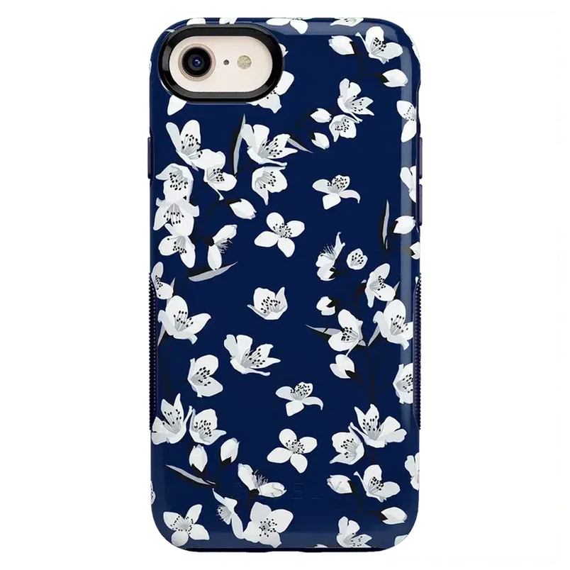 Floral Forest | Navy Cherry Blossom Floral Case iPhone Case get.casely Bold iPhone 6/7/8 