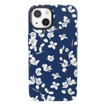 Floral Forest | Navy Cherry Blossom Floral Case iPhone Case get.casely Bold + MagSafe® iPhone 13 