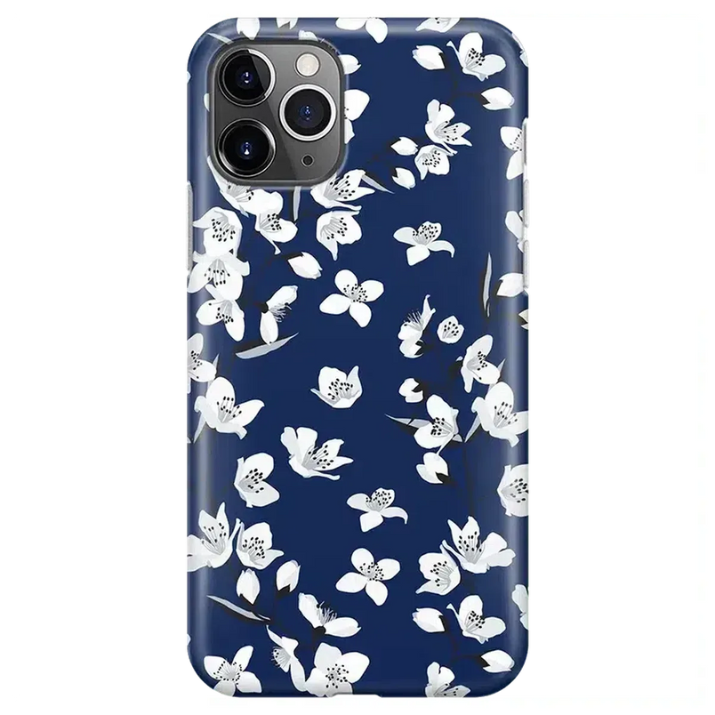 Floral Forest | Navy Cherry Blossom Floral Case iPhone Case get.casely Classic iPhone 11 Pro 