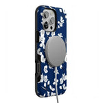 Floral Forest | Navy Cherry Blossom Floral Case iPhone Case get.casely 