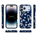 Floral Forest | Navy Cherry Blossom Floral Case iPhone Case get.casely 