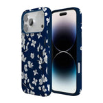 Floral Forest | Navy Cherry Blossom Floral Case iPhone Case get.casely 