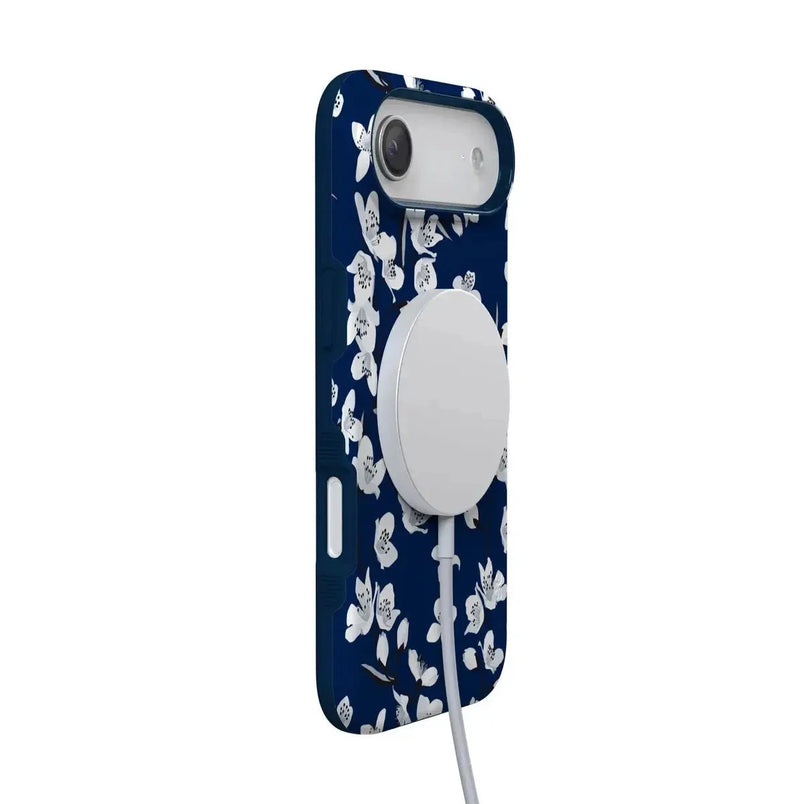 Floral Forest | Navy Cherry Blossom Floral Case iPhone Case get.casely 