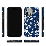 Floral Forest | Navy Cherry Blossom Floral Case iPhone Case get.casely 