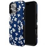 Floral Forest | Navy Cherry Blossom Floral Case iPhone Case get.casely 
