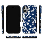 Floral Forest | Navy Cherry Blossom Floral Case iPhone Case get.casely 