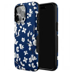 Floral Forest | Navy Cherry Blossom Floral Case iPhone Case get.casely 