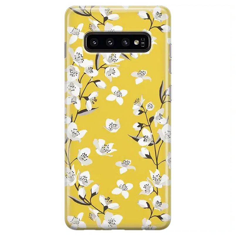 Floral Forest | Yellow Cherry Blossom Floral Samsung Case Samsung Case get.casely 