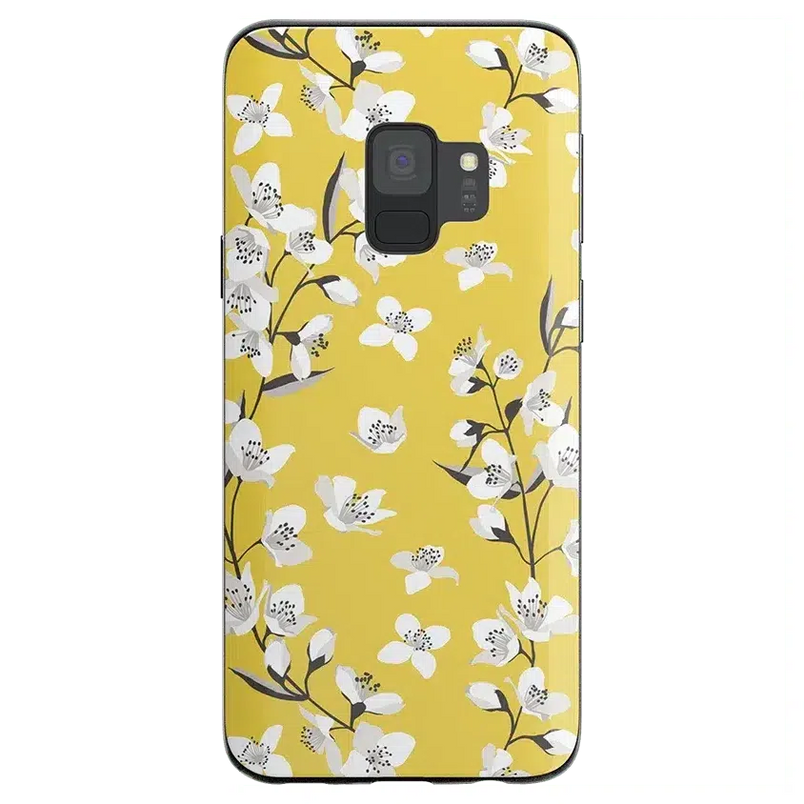 Floral Forest | Yellow Cherry Blossom Floral Samsung Case Samsung Case get.casely 