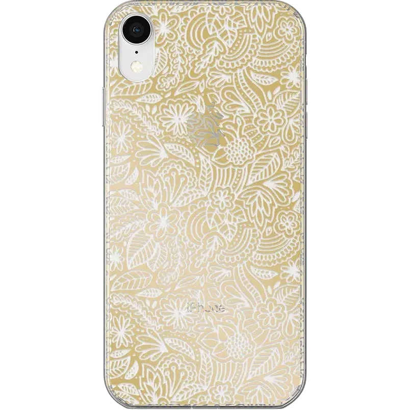 Floral Mandala | Rose Gold Clear Case iPhone Case get.casely Classic iPhone XR 