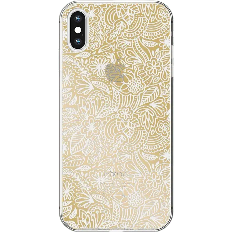 Floral Mandala | Rose Gold Clear Case iPhone Case get.casely 