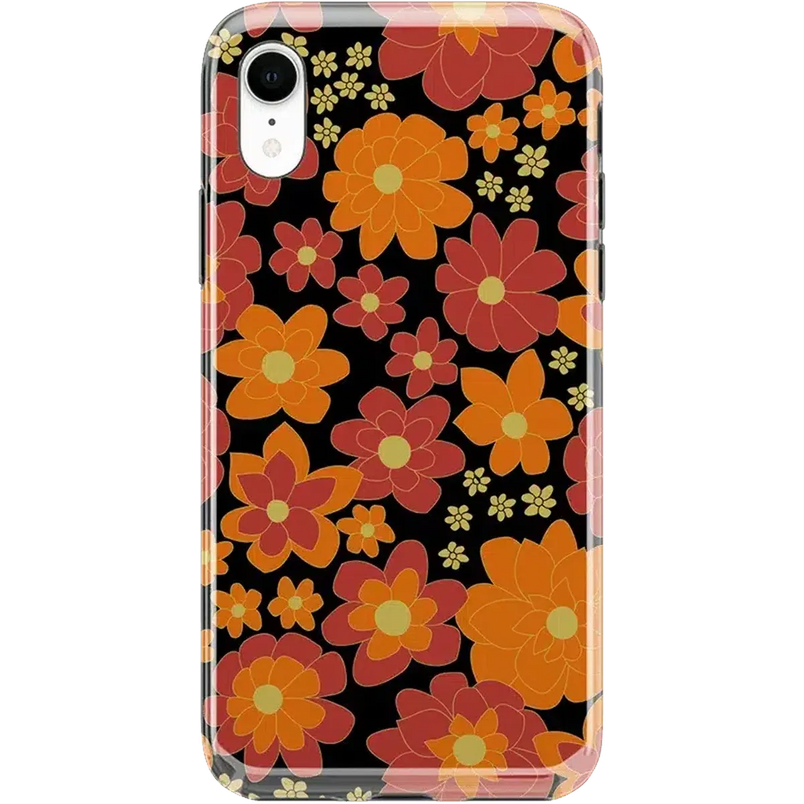 Flower Child | Bright Retro Floral Case iPhone Case get.casely Classic iPhone XR 