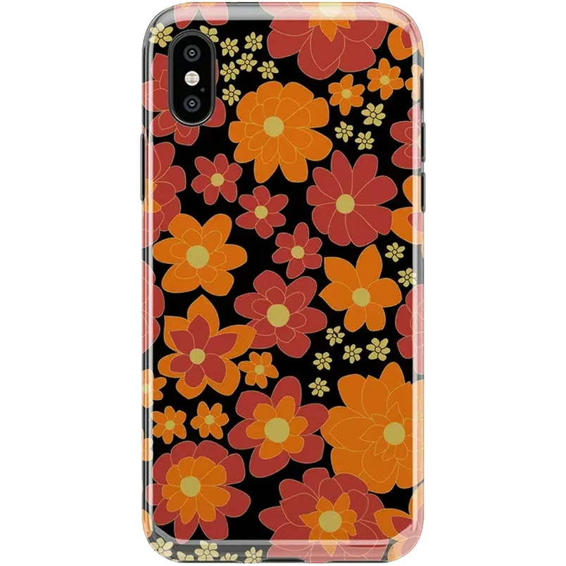 Flower Child | Bright Retro Floral Case iPhone Case get.casely Classic iPhone X / XS 
