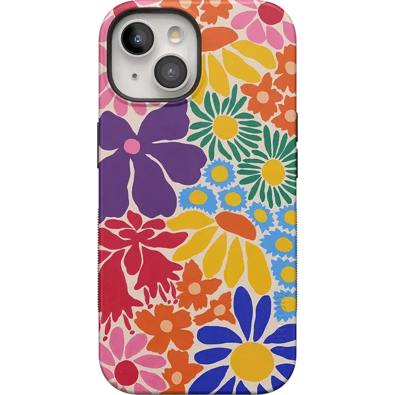 Flower Patch | Multi-Color Floral Case iPhone Case get.casely Bold + MagSafe® iPhone 15