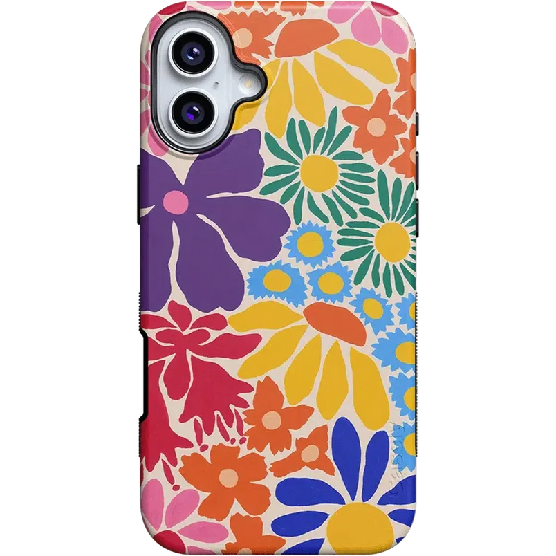 Flower Patch | Multi-Color Floral Case iPhone Case get.casely Bold + MagSafe® iPhone 16 Plus