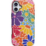 Flower Patch | Multi-Color Floral Case iPhone Case get.casely Bold + MagSafe® iPhone 16 Plus