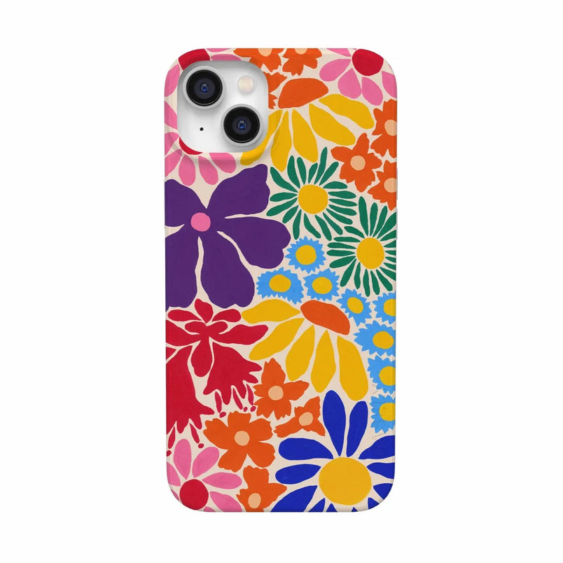 Flower Patch | Multi-Color Floral Case iPhone Case get.casely Classic + MagSafe® iPhone 14 Plus 