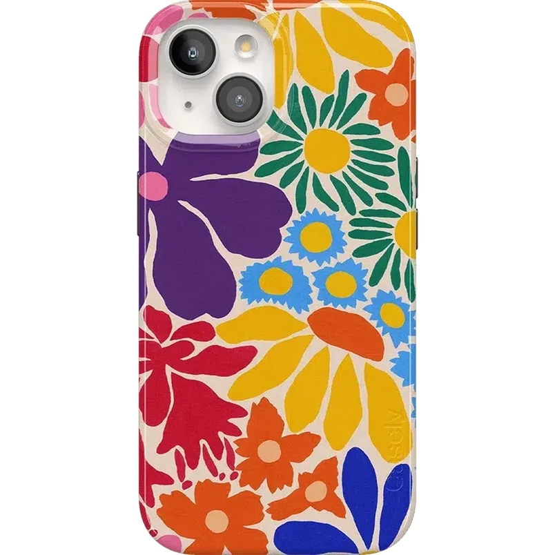 Flower Patch | Multi-Color Floral Case iPhone Case get.casely Classic + MagSafe® iPhone 15