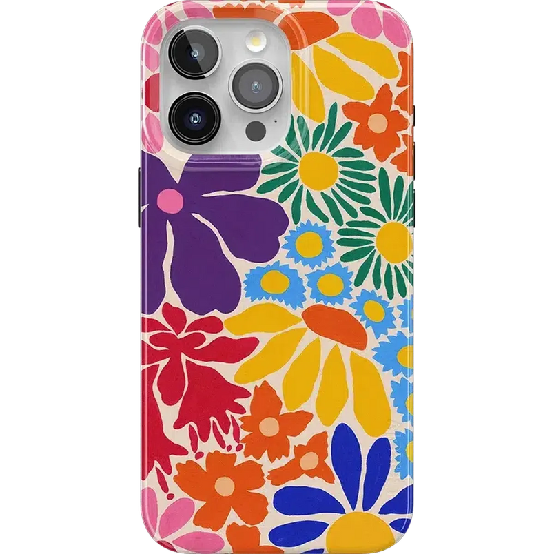 Flower Patch | Multi-Color Floral Case iPhone Case get.casely Classic + MagSafe® iPhone 15 Pro Max