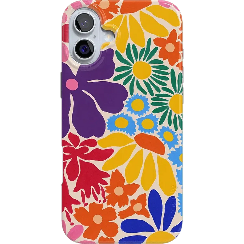 Flower Patch | Multi-Color Floral Case iPhone Case get.casely Classic + MagSafe® iPhone 16 Plus