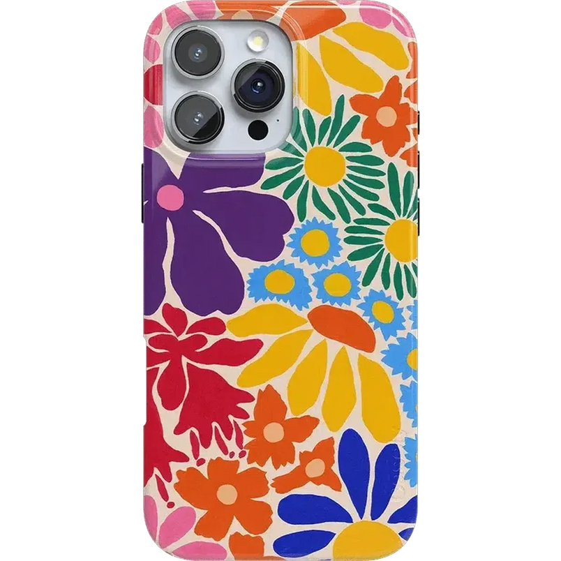 Flower Patch | Multi-Color Floral Case iPhone Case get.casely Classic + MagSafe® iPhone 16 Pro Max
