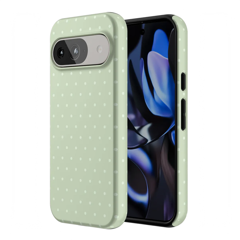On the Dot | Green Polka Dot Case