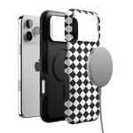 Salem's Hex | Black & White Checkered Case