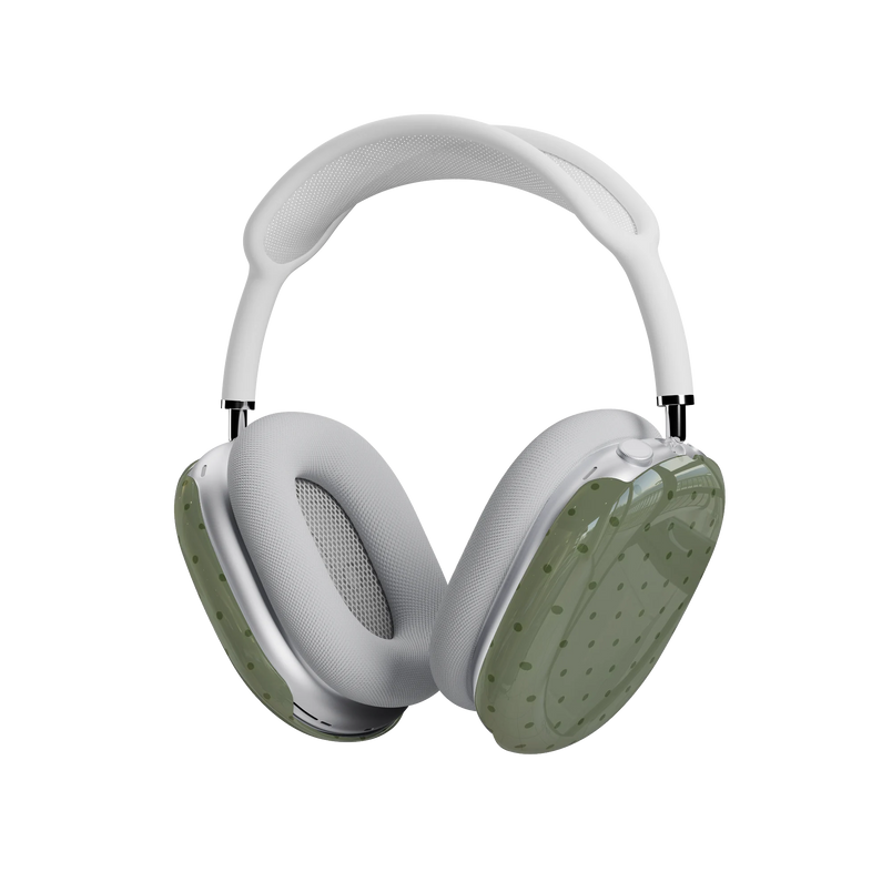 On the Dot | Olive Green Polka Dot AirPods Max Case