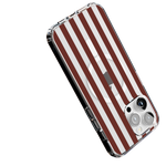 Sunday in Brooklyn | Burgundy Stripes Case