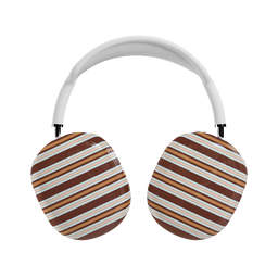 Retro Stripe | Brown & Light Blue AirPods Max Case