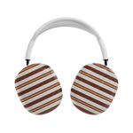 Retro Stripe | Brown & Light Blue AirPods Max Case