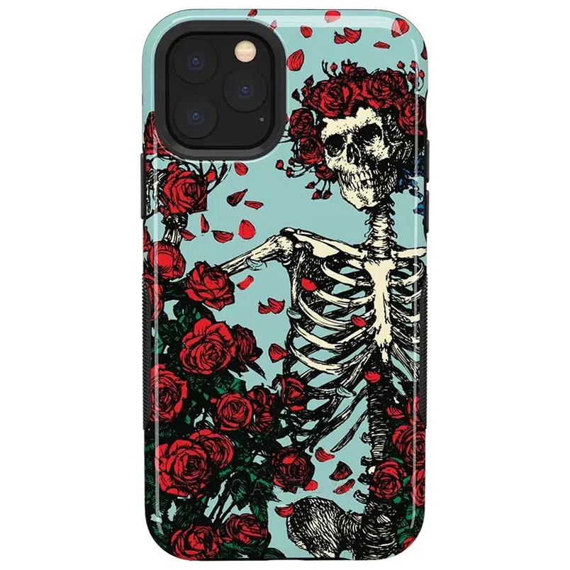 Forever Grateful | Grateful Dead Skeleton Floral Case iPhone Case Grateful Dead Bold iPhone 11 Pro Max