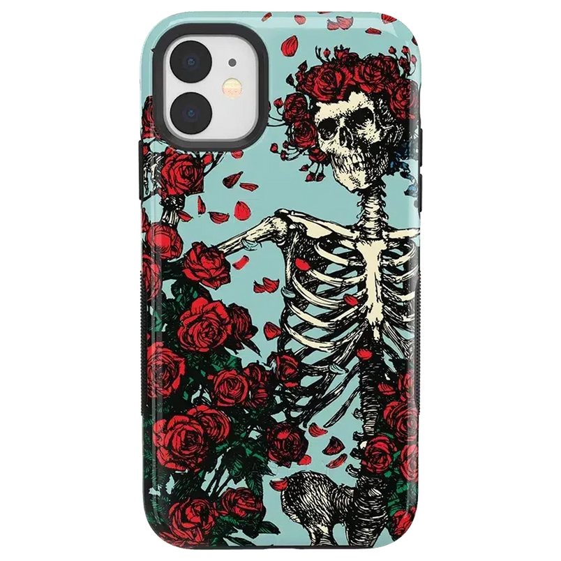 Forever Grateful | Grateful Dead Skeleton Floral Case iPhone Case Grateful Dead Bold iPhone 11