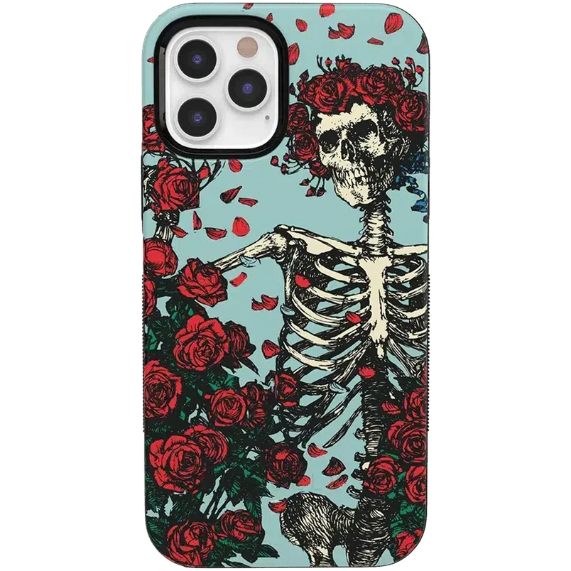 Forever Grateful | Grateful Dead Skeleton Floral Case iPhone Case Grateful Dead Bold iPhone 12 Pro