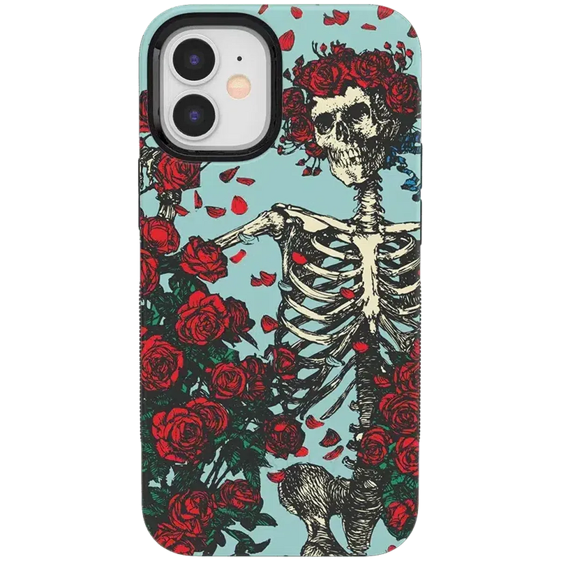 Forever Grateful | Grateful Dead Skeleton Floral Case iPhone Case Grateful Dead Bold iPhone 12