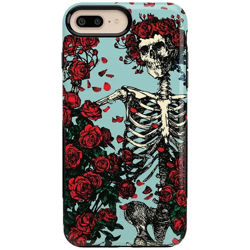 Forever Grateful | Grateful Dead Skeleton Floral Case iPhone Case Grateful Dead Bold iPhone 6/7/8 Plus