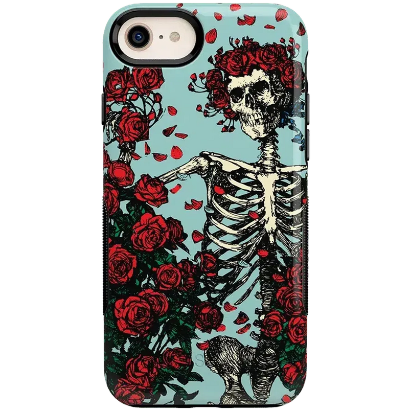 Forever Grateful | Grateful Dead Skeleton Floral Case iPhone Case Grateful Dead Bold iPhone 6/7/8