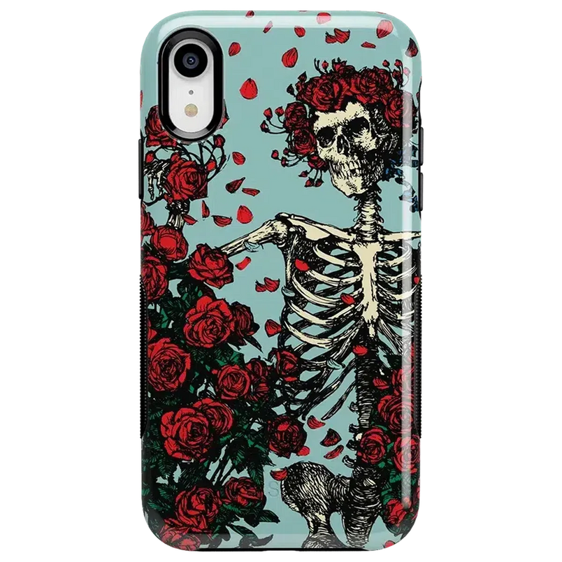 Forever Grateful | Grateful Dead Skeleton Floral Case iPhone Case Grateful Dead Bold iPhone XR 