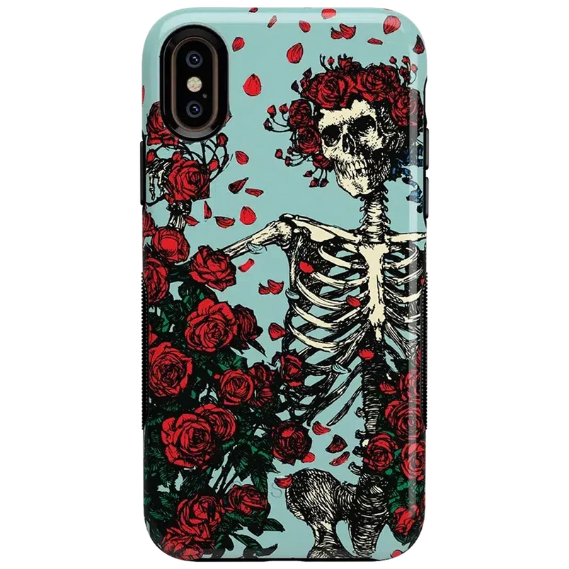 Forever Grateful | Grateful Dead Skeleton Floral Case iPhone Case Grateful Dead Bold iPhone XS Max 