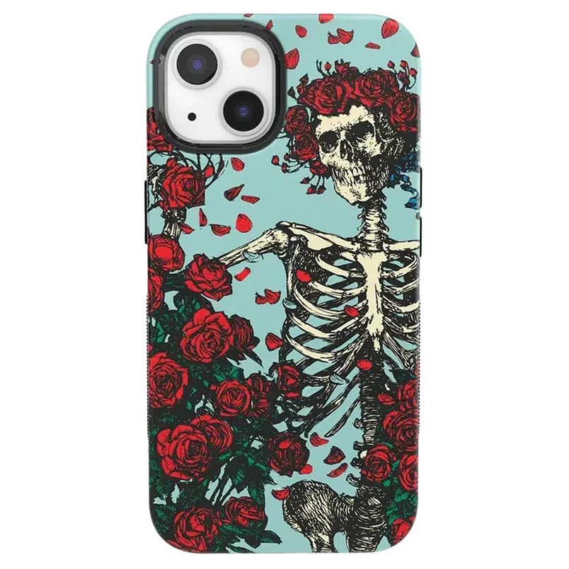 Forever Grateful | Grateful Dead Skeleton Floral Case iPhone Case Grateful Dead Bold + MagSafe® iPhone 13