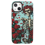 Forever Grateful | Grateful Dead Skeleton Floral Case iPhone Case Grateful Dead Bold + MagSafe® iPhone 13
