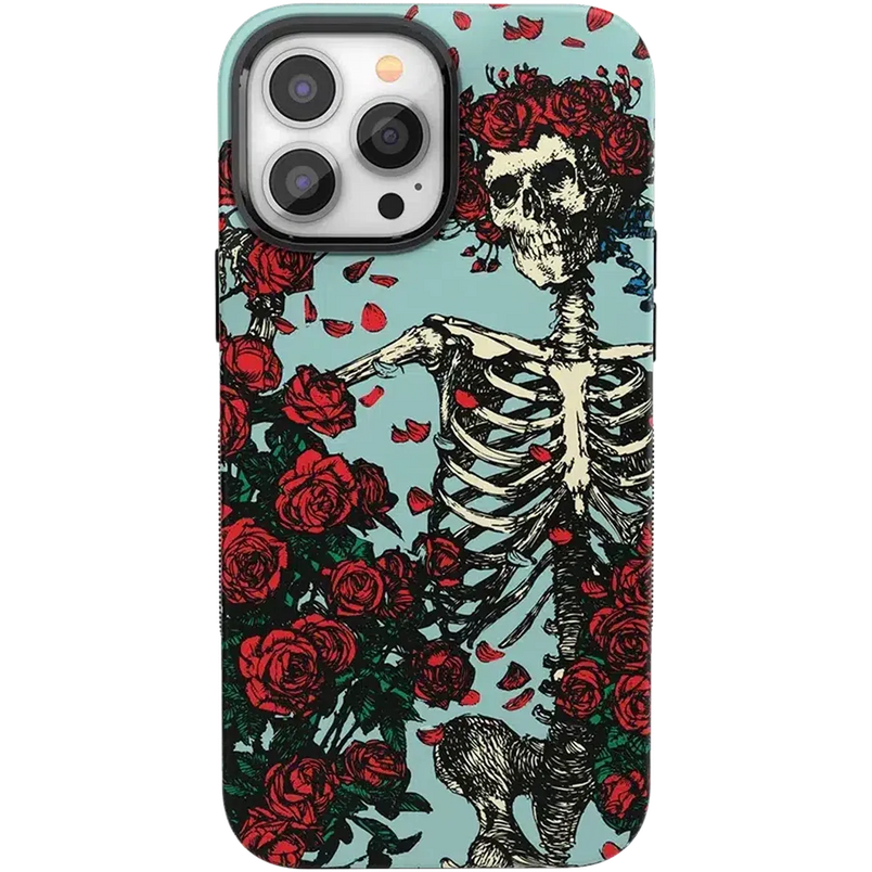 Forever Grateful | Grateful Dead Skeleton Floral Case