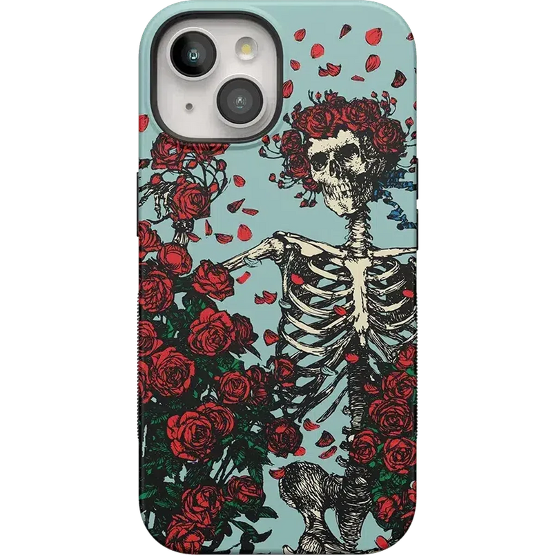Forever Grateful | Grateful Dead Skeleton Floral Case iPhone Case Grateful Dead Bold + MagSafe® iPhone 15 Plus