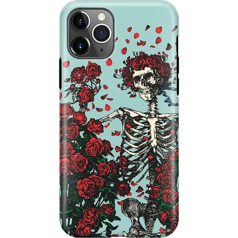 Forever Grateful | Grateful Dead Skeleton Floral Case iPhone Case Grateful Dead Classic iPhone 11 Pro Max