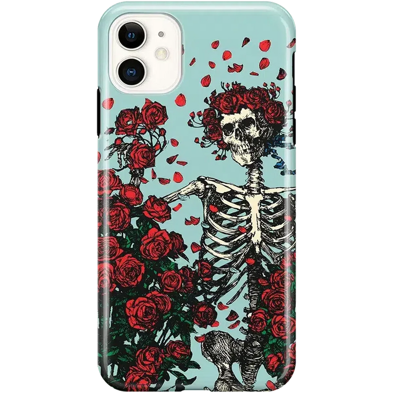 Forever Grateful | Grateful Dead Skeleton Floral Case iPhone Case Grateful Dead Classic iPhone 11