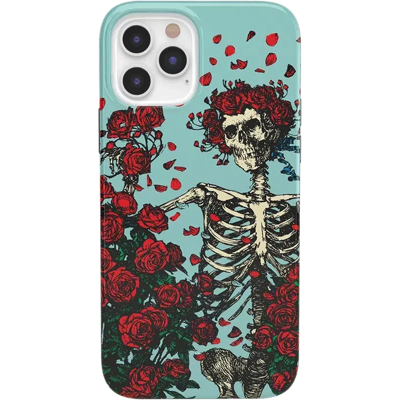 Forever Grateful | Grateful Dead Skeleton Floral Case iPhone Case Grateful Dead Classic iPhone 12 Pro