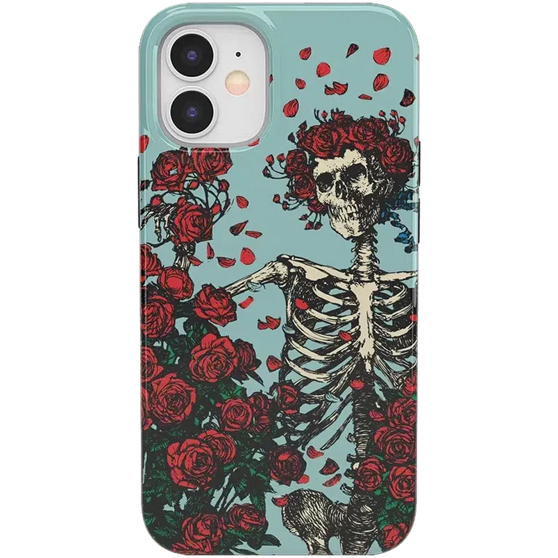 Forever Grateful | Grateful Dead Skeleton Floral Case iPhone Case Grateful Dead Classic iPhone 12