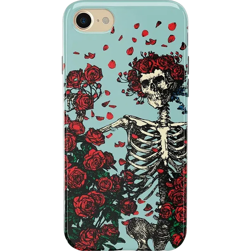 Forever Grateful | Grateful Dead Skeleton Floral Case iPhone Case Grateful Dead Classic iPhone 6/7/8